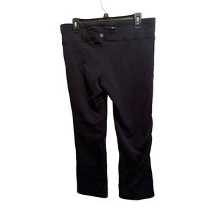 Athleta black leggings lined no size tag measures approximately 15.5 inches